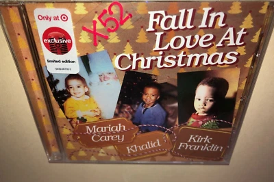 Mariah Carey Khalid Kirk Franklin CD Fall In Love at Christmas 3 trck hit single - Image 1 of 3