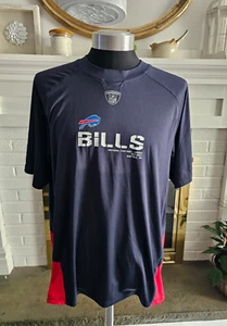 Reebok Mens Buffalo Bills Football Shirt Jersey Blue Red NFL Size Large - Picture 1 of 6