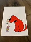 Clifford The Big Red Dog Art Print Photo 11” x 14 Nursery Bedroom Puppy Playroom