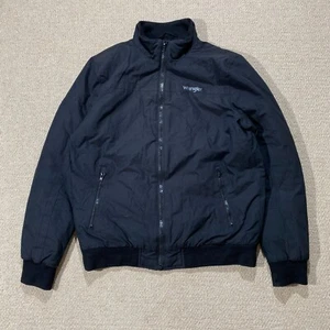 Wrangler Bomberjacke Herren Large Slim Fit Schwarz Shell Windbreaker USA - Bild 1 von 10