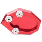 Red CNC Sidestand Kickstand Extension Side Stand Plate Pad For Kawasaki KLX250