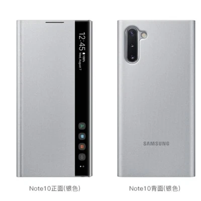 Funda Oficial Samsung Note 10/10+ Smart View Espejo Abatible Cuero Estuche Foto 1 de 4