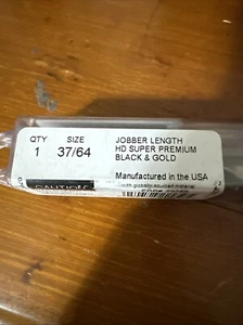 Norseman 37/64” X 6-3/4” Black Gold 135 High Speed Straight Jobber Drill Bit - Picture 1 of 4