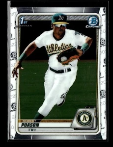 ROBERT PUASON ⚾ 2020 Bowman Chrome Prospects #BCP-145 Oakland Athletics - Foto 1 di 2