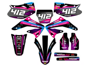 2002-2004 CRF 450 R SURGE Pink Senge Graphics Kit Compatible with Honda - Picture 1 of 10