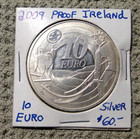 IRELAND 2009 10 EURO SILVER COIN