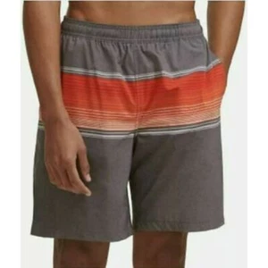 NEW! Kirkland Signature Men's Swim Short Gray & Orange Size XL - Picture 1 of 16