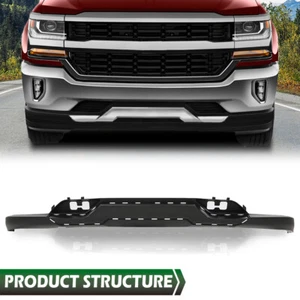 Front Bumper Valance Fit For 16-19 Chevrolet Silverado 1500 w/Tow Hook Hole - Picture 1 of 9