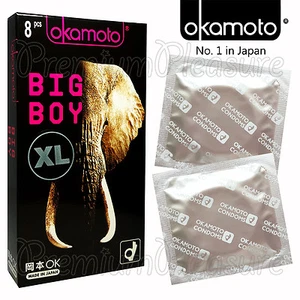 Okamoto Big Boy XL condoms * Mega Larger Wider King Size * Retail box of 8 PCS - Picture 1 of 6