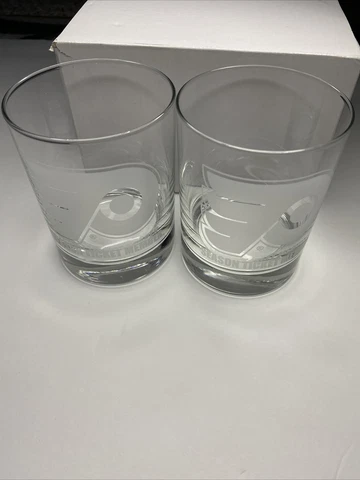 Philadelphia Flyers Season Ticket Member Whiskey Glass Set - 2 Glasses Cover
