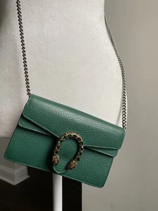 GUCCI Dionysus Wallet On Chain Green ***100% AUTHENTIC*** - Picture 1 of 4