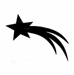 Shooting Star Vinyl Decal for Car laptop Window Bumper Wall Truck - Picture 1 of 16
