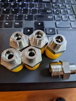 Lot of 6 Swagelok SS-6-VCO-1 Stainless Steel VCO O-Ring Face Seal Fitting - Image 1 of 3