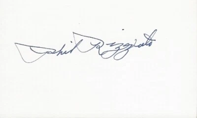 Phil Rizzuto Signed Auto NY Yankees 3x5 inch Index Card 7x Champs HOF Died 2007 - Image 1 of 2