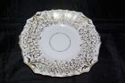 Antique Porcelain White & Gilt 10" Cake Plate Ridgway Rockingham c1820