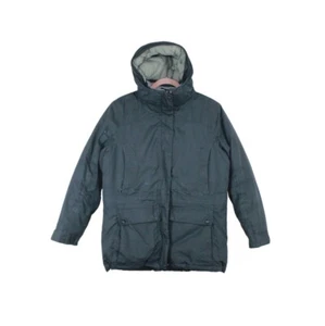 LL Bean Women's Black Polyester Baxter State Down Hooded Parka Size M - Picture 1 of 10