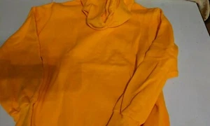 MEN'S FRUIT OF THE LOOM HEAVY TANGERINE HOODED SWEATSHIRT SIZE SMALL - NEW - Picture 1 of 3