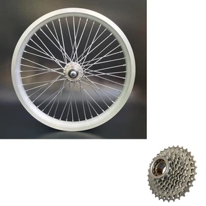 DONSP1986 20" Bicycle 48S Spoke Rear Wheel 135mm 2.35-3.5" w/ 9 Speed freewhee - Picture 1 of 12