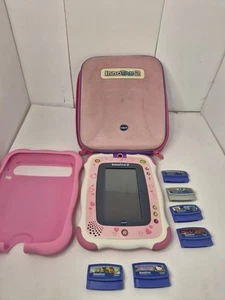 Vtech InnoTab 2 Kids Learning Touch Tablet Pink Includes 5 Cartridges, Case.🔥 - Picture 1 of 13
