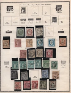 FRANCE 1870-1927 COLLECTION OF 112 EARLY CLASSIC ISSUES ON SCOTT PAGES - Picture 1 of 3