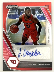 2021-22 Panini Prizm Draft Picks - Jalen Crutcher #DP-JCA Red Prizm /199 (AU,RC) - Foto 1 di 2