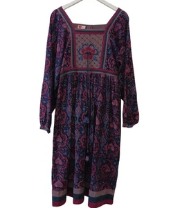 Phool Vintage Women's Paisley Pattern Bohemian Dress Size L - Pre-owned - Picture 1 of 9