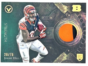 2014 Topps Valor - Patches Jeremy Hill #VP-JH Strength /75 (MEM, RC) - Picture 1 of 2