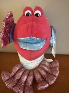 Toys R Us Animal Alley Plush FISH Vintage 12" Red Pink Blue Nwt - Picture 1 of 8
