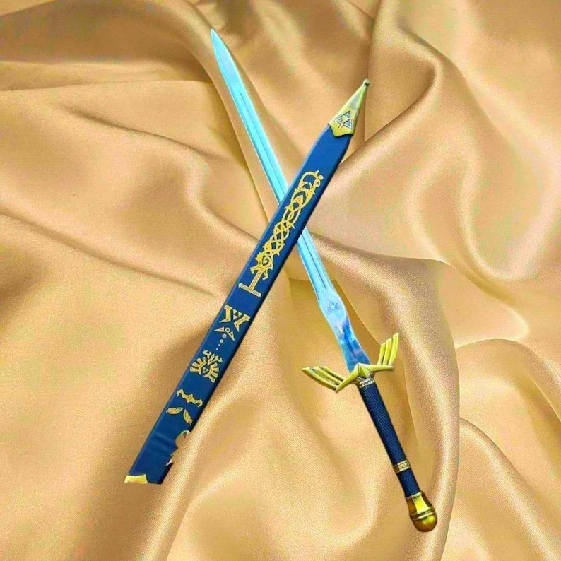 Legend Of Zelda réplica de espada com bainha anime presente personalizado para ele - Imagem 1 de 4