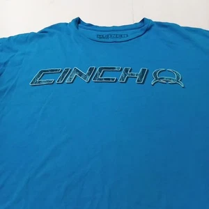 T-shirt uomo Cinch XXL blu acqua manica corta (piccoli fori, vedi foto) - Foto 1 di 9
