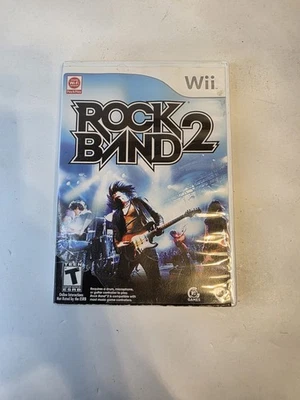 Rock Band 2 (Nintendo Wii, 2008) Tested Working, CIB - Image 1 of 4
