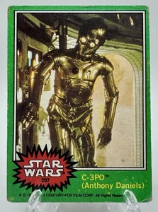1977 Topps Star Wars - C-3PO #207 (Anthony Daniels) Corrected VG condition - Picture 1 of 2