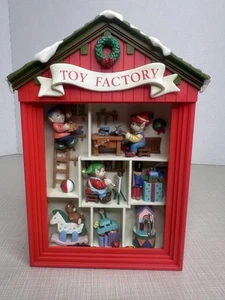 Vtg 1991 Enesco Small World of Music "Toy Factory" - Picture 1 of 6