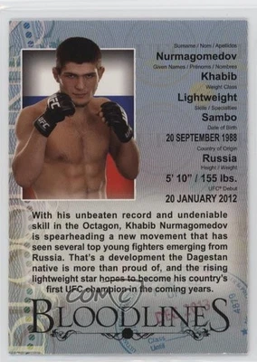 2013 Topps UFC Bloodlines Bloodlines Khabib Nurmagomedov #BL-KN - Image 1 of 3