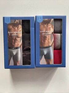 Lucky Brand Boxer Briefs Large 3 Pack X 2 (6 Total Boxers) Men’s Softest Cotton - Picture 1 of 9