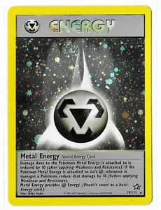 Pokemon Neo Genesis Set HOLOGRAPHIC Metal Energy 19/111 - NM with Swirl! - Picture 1 of 2