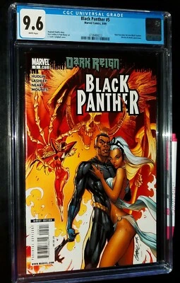 BLACK PANTHER #5 2009 Marvel Comics CGC 9.6 NM+ White Pages  - Image 1 of 3