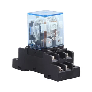 4sets High Power Relay JQX-30F 2Z 30A DC 12V 24V 110V 220V AC DPDT 8 Pin w/Base - Picture 1 of 15