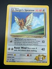 Lt. Surge's Spearow 83/132 Common Pokemon Gym Heroes Unlimited WOTC NM 2000