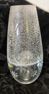 Polish Handmade Bullicante Art Glass Controlled Bubble Vase/Paperweight Vintage - Picture 1 of 18