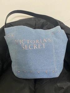 Victoria's Secret 2018 Denim Shoulder Bag Tote - Picture 1 of 12