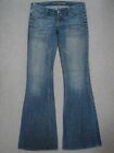 QJ07447 **AMERICAN EAGLE** FLARE WOMENS JEANS sz4L; SOLID JEANS