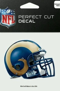Los Angeles Rams Helmet Logo 4x4 Perfect Cut Car/Window Decal See Description  - Picture 1 of 1