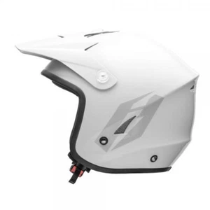 Trials Helmet, Jitsie HT1 Solid, White/Grey XS - Picture 1 of 5