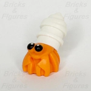 LEGO Hermit Crab Sea Animal Minifigure Part Orange w/ Black Eyes 69945pb01 77048 - Picture 1 of 4