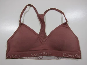 Calvin Klein Mauve Pink Soft Cotton Stretch Racer Back Padded Comfort Bra Small - Picture 1 of 5