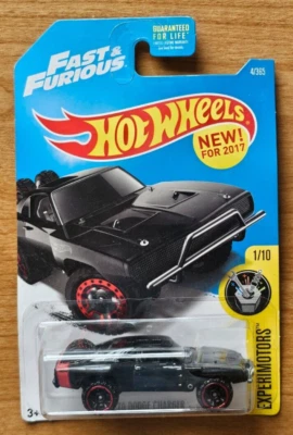 DTW97-D9B0B HOTWHEELS FAST & FURIOUS EXPERIMOTORS 1970 DODGE CHARGER BLACK - Image 1 of 2