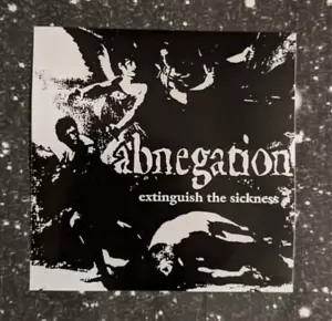 Abnegation Adesivo Vinile Impermeabile 4x4" - Vegan Hardline Earth Crisis XVX - Foto 1 di 5