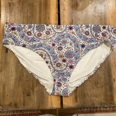 Xhilaration Paisley Medallion Hipster Bikini Bottoms Size 24/26W NWOT - Image 1 of 4