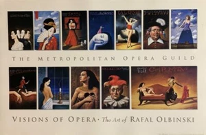 RAFAL OLBINSKI Visions of Opera Poster Offset Lithograph 24″ x37″ Polish Artist - Picture 1 of 1